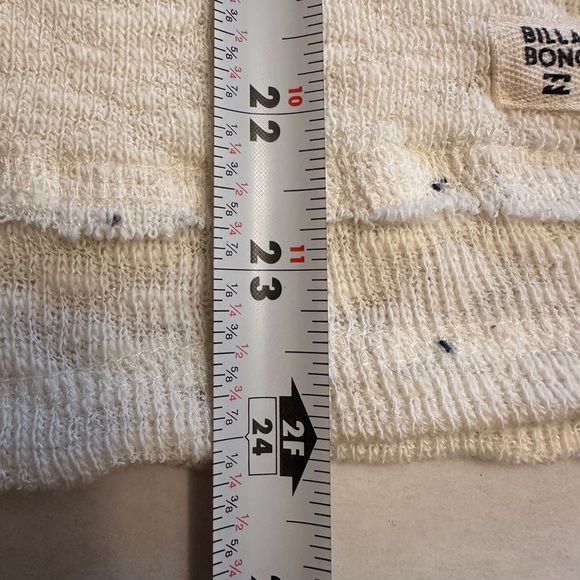 Billabong Beach Bliss Sweater with Hood Womens Size S/P White Cap Black Flecks - Picture 11 of 12